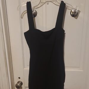 Chic Black Strapless Dress